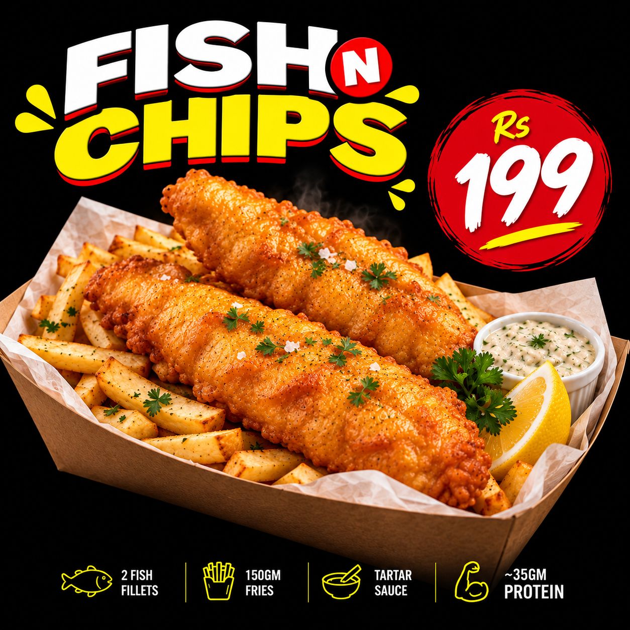Xack's Signature Fish N Chips